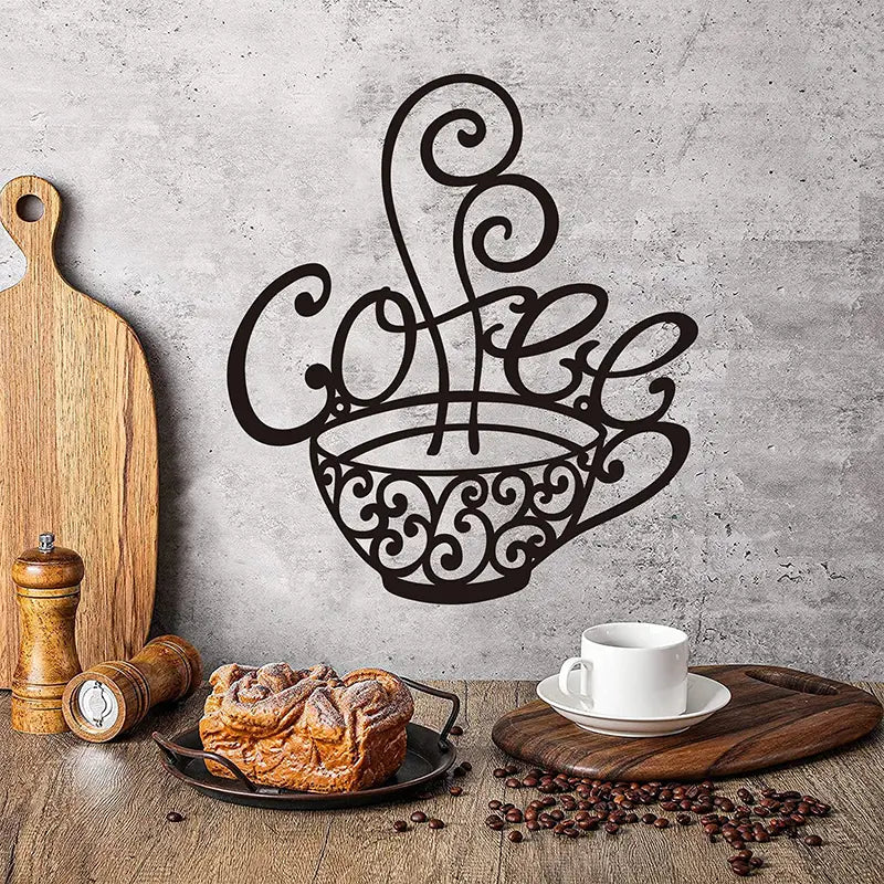 Coffee Lovers Metal Wall Art