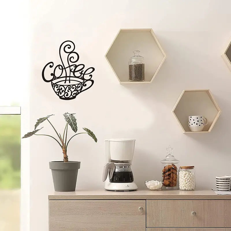 Coffee Lovers Metal Wall Art